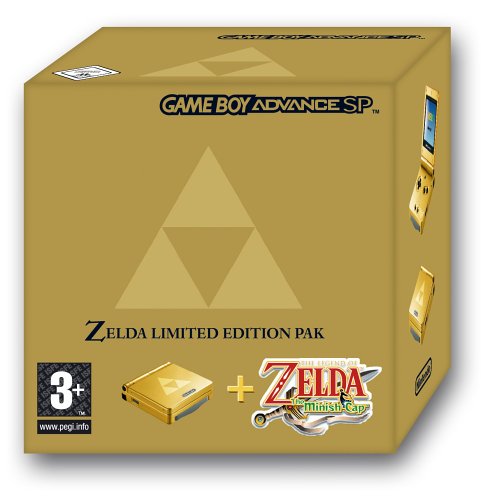 Game Boy Advance SP inkl. The Legend of Zelda: The Minish Cap, sehr teuer und wertvoll