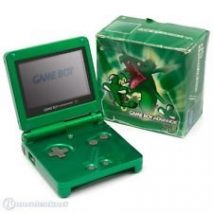 Nintendo Game Boy Advance SP (Rayquaza Edition) in grün, sehr wertvoll und Sammlerstück Game Boy