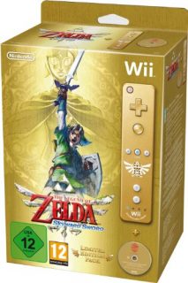 The Legend of Zelda: Skyward Sword – Limited Edition, seltener goldener Controller