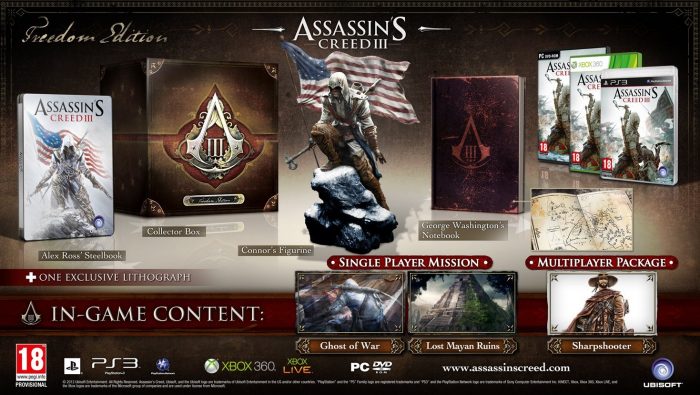 Assassin's Creed 3 - Freedom Edition, sehr seltene Edition