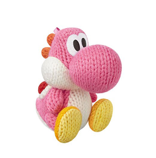 Nintendo amiibo Woll-Yoshi pinke Farbe Woolly World Plüschtier