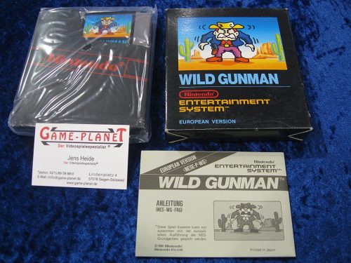Wild Gunman Lightgun Nintendo, selten NES